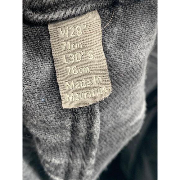 ASOS Women's Black Denim Distressed High-Rise Slim-Leg Regular-Fit Jeans SZ 28 - Picture 7 of 10